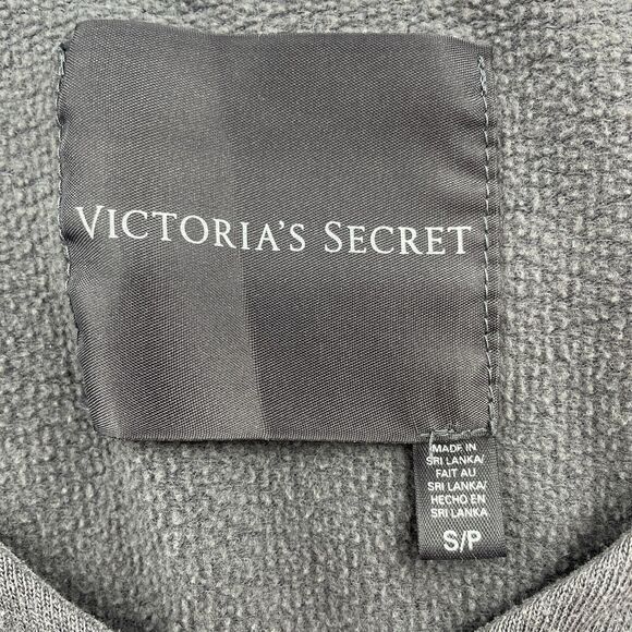Victoria’s Secret Sz S Hoodie Sweatshirt Oversized Tunic Long V-Neck Lightweight - Picture 7 of 15